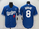 Youth Los Angeles Dodgers #8 Kobe Bryant Blue With KB Patch Cool Base Stitched Jersey,baseball caps,new era cap wholesale,wholesale hats