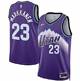 Men's Utah Jazz #23 Lauri Markkanen Purple 2025 Icon Edition Stitched Jersey Dzhi,baseball caps,new era cap wholesale,wholesale hats