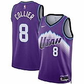 Men's Utah Jazz #8 Isaiah Collier Purple 2025 Icon Edition Stitched Jersey Dzhi,baseball caps,new era cap wholesale,wholesale hats