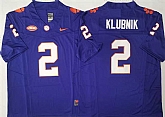 Men's Clemson Tigers #2 Cade Klubnik Purple F.U.S.E. Stitched Football Jersey,baseball caps,new era cap wholesale,wholesale hats