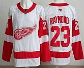 Men's Detroit Red Wings #23 Lucas Raymond White Authentic Jersey,baseball caps,new era cap wholesale,wholesale hats