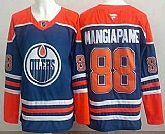 Men's Edmonton Oilers #88 Andrew Mangiapane Blue Authentic Jersey,baseball caps,new era cap wholesale,wholesale hats