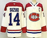 Men's Montreal Canadiens #14 Nick Suzuki White Authentic Jersey,baseball caps,new era cap wholesale,wholesale hats