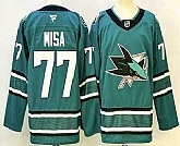 Men's San Jose Sharks #77 Michael Misa Teal Authentic Jersey,baseball caps,new era cap wholesale,wholesale hats