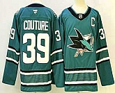 Men's San Jose Sharks #39 Logan Couture Teal Authentic Jersey,baseball caps,new era cap wholesale,wholesale hats