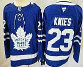 Men's Toronto Maple Leafs #23 Matthew Knies Blue Authentitc Jersey,baseball caps,new era cap wholesale,wholesale hats