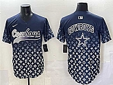 Men's Dallas Cowboys Team Big Logo Navy Limited Stitched Baseball Jersey,baseball caps,new era cap wholesale,wholesale hats
