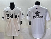Men's Dallas Cowboys Team Big Logo White 'Gothic Lone Star Edition' Limited Stitched Baseball Jersey,baseball caps,new era cap wholesale,wholesale hats