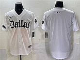 Men's Dallas Cowboys Blank White 'Gothic Lone Star Edition' Limited Stitched Baseball Jersey,baseball caps,new era cap wholesale,wholesale hats