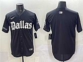 Men's Dallas Cowboys Blank Black 'Gothic Lone Star Edition' Limited Stitched Baseball Jersey,baseball caps,new era cap wholesale,wholesale hats