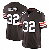 Men's Cleveland Browns #32 Jim Brown Brown F.U.S.E. Vapor Limited Stitched Jersey Dzhi,baseball caps,new era cap wholesale,wholesale hats