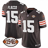 Men's Cleveland Browns #15 Joe Flacco Brown 2025 F.U.S.E. With 1946 75th Anniversary Patch Vapor Limited Stitched Jersey Dzhi,baseball caps,new era cap wholesale,wholesale hats