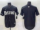 Men's Detroit Lions Blank Black 'Motor Gothic Edition' Vapor Premier Limited Stitched Baseball Jersey,baseball caps,new era cap wholesale,wholesale hats