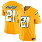 Men's Los Angeles Chargers #21 LaDainian Tomlinson Gold 2025 F.U.S.E. Alternate Vapor Limited Stitched Jersey,baseball caps,new era cap wholesale,wholesale hats