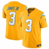 Men's Los Angeles Chargers #3 Derwin James Jr. Gold 2025 F.U.S.E. Alternate Vapor Limited Stitched Jersey,baseball caps,new era cap wholesale,wholesale hats