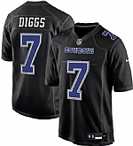 Men's Nike Dallas Cowboys #7 Trevon Diggs Carbon Black Fashion Game Jersey Dzhi,baseball caps,new era cap wholesale,wholesale hats