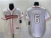 Men's Tampa Bay Buccaneers #6 Baker Mayfield White Cool Base Stitched Baseball Jersey,baseball caps,new era cap wholesale,wholesale hats