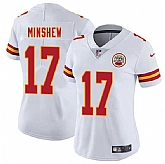 Women's Kansas City Chiefs #17 Gardner Minshew White 2025 Vapor Untouchable Limited Stitched Jersey(Run Small) Dzhi,baseball caps,new era cap wholesale,wholesale hats