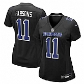 Women's Dallas Cowboys #11 Micah Parsons Carbon Black Fashion Nike Game Jersey Dzhi,baseball caps,new era cap wholesale,wholesale hats