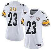 Women's Pittsburgh Steelers #23 Darius Slay White 2025 Vapor Untouchable Limited Stitched Jersey(Run Small) Dzhi,baseball caps,new era cap wholesale,wholesale hats