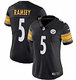 Women's Pittsburgh Steelers #5 Jalen Ramsey Black 2025 Vapor Untouchable Limited Stitched Jersey(Run Small) Dzhi,baseball caps,new era cap wholesale,wholesale hats