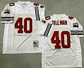 Men's Arizona Cardinals #40 Pat Tillman White Throwback Jersey,baseball caps,new era cap wholesale,wholesale hats