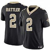 Men & Women & Youth New Orleans Saints #2 Spencer Rattler Black 2025 F.U.S.E Vapor Limited Stitched Jersey,baseball caps,new era cap wholesale,wholesale hats