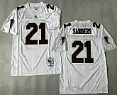 Men's Atlanta Falcons #21 Deion Sanders White 1992 Throwback Jersey,baseball caps,new era cap wholesale,wholesale hats