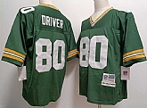 Men's Green Bay Packers #80 Donald Driver Mitchell & Ness Retired Player Green Throwback Jersey,baseball caps,new era cap wholesale,wholesale hats