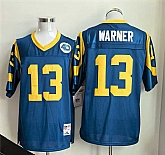 Men's Los Angeles Rams #13 Kurt Warner Royal Throwback Football Stitched Jersey,baseball caps,new era cap wholesale,wholesale hats