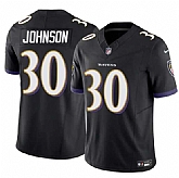 Men & Women & Youth Baltimore Ravens #30 D'Ernest Johnson Black 2025 F.U.S.E Vapor Limited Jersey,baseball caps,new era cap wholesale,wholesale hats