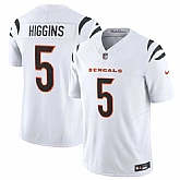 Men & Women & Youth Cincinnati Bengals #5 Tee Higgins White F.U.S.E. Vapor Untouchable Limited Stitched Jersey,baseball caps,new era cap wholesale,wholesale hats