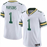 Men & Women & Youth Green Bay Packers #1 Micah Parsons White 2025 Vapor Untouchable Limited Stitched Jersey,baseball caps,new era cap wholesale,wholesale hats