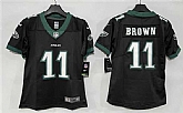 Women's Philadelphia Eagles #11 A. J. Brown Black New Vapor Untouchable Limited Stitched Jersey,baseball caps,new era cap wholesale,wholesale hats
