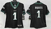 Women's Philadelphia Eagles #1 Jalen Hurts Black New Vapor Untouchable Limited Stitched Jersey,baseball caps,new era cap wholesale,wholesale hats