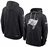 Men's Tampa Bay Buccaneers Black 2026 Salute to Service Sideline Dri-FIT Pullover Hoodie