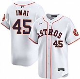 Men's Houston Astros #45 Tatsuya Imai White 2026 Home Limited Stitched Jersey Dzhi,baseball caps,new era cap wholesale,wholesale hats