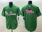 Men's Philadelphia Phillies Team Big Logo Green Limited Stitched Jersey Dzhi,baseball caps,new era cap wholesale,wholesale hats