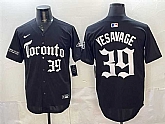 Men's Toronto Blue Jays #39 Trey Yesavage Black Gothic North Edition Limited Stitched Jersey Dzhi,baseball caps,new era cap wholesale,wholesale hats