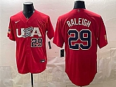 Men's USA #29 Cal Raleigh 2023 Red World Baseball Classic Stitched Jersey Dzhi,baseball caps,new era cap wholesale,wholesale hats