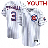 Youth Chicago Cubs #3 Alex Bregman nike White pinstripe home limited jersey Dzhi,baseball caps,new era cap wholesale,wholesale hats