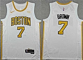 Men's Boston Celtics #7 Jaylen Brown White 2025-26 City Edition Stitched Jersey,baseball caps,new era cap wholesale,wholesale hats
