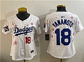 Youth Los Angeles Dodgers #18 Yamamoto White 2025 World Series Champions Patch Tokyo Series Limited Stitched Jerseys Dzhi,baseball caps,new era cap wholesale,wholesale hats