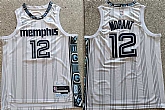Men's Memphis Grizzlies #12 Ja Morant White 2025-26 City Edition Edition Stitched Jersey,baseball caps,new era cap wholesale,wholesale hats