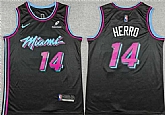 Men's Miami Heat #14 Tyler Herro Black 2025-26 City Edition Stitched Jersey,baseball caps,new era cap wholesale,wholesale hats