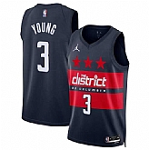 Men's Washington Wizards #3 Trae Young Navy -25 Statement Edition Stitched Jersey Dzhi,baseball caps,new era cap wholesale,wholesale hats