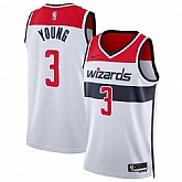 Men's Washington Wizards #3 Trae Young White Association Edition Stitched Jersey Dzhi,baseball caps,new era cap wholesale,wholesale hats