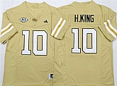 Men's Georgia Tech Yellow Jackets #10 Haynes King Golden F.U.S.E. Limited Stitched Jersey,baseball caps,new era cap wholesale,wholesale hats
