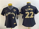 Youth Toronto Blue Jays #22 Ernie Clement Black Gold 2025 American League Champions Limited Stitched Jersey Dzhi,baseball caps,new era cap wholesale,wholesale hats