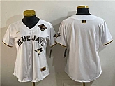 Youth Toronto Blue Jays Blank White Gold 2025 American League Champions Limited Stitched Jersey Dzhi,baseball caps,new era cap wholesale,wholesale hats